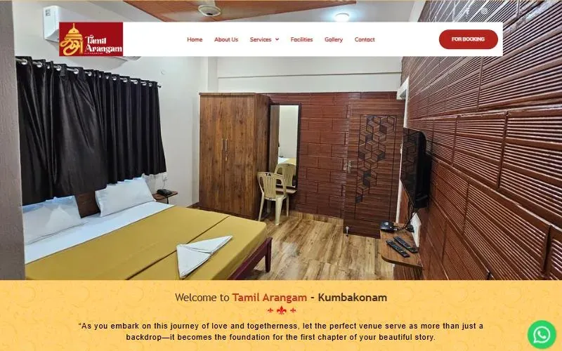 Homepage of the Tamil Arangam website